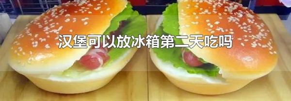 汉堡可以放冰箱第二天吃吗