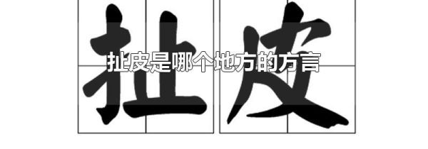 扯皮是哪个地方的方言
