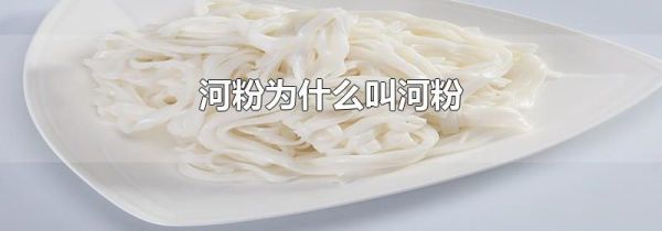 河粉为什么叫河粉