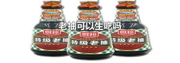 老抽可以生吃吗