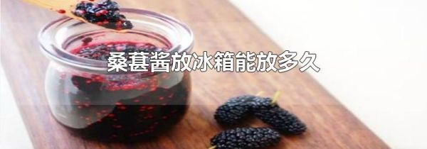 桑葚酱放冰箱能放多久