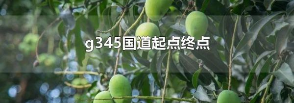 g345国道起点终点