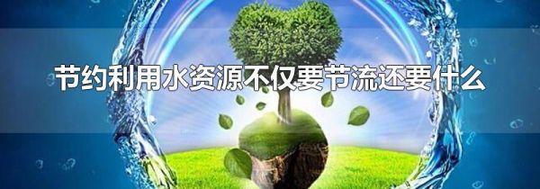 节约利用水资源不仅要节流还要什么