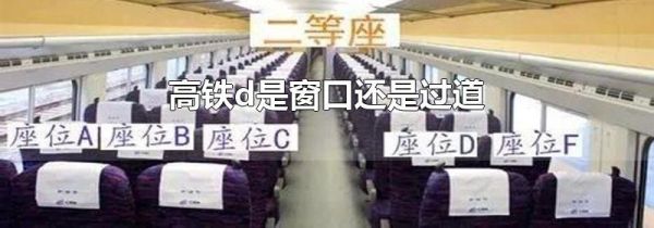 高铁d是窗口还是过道