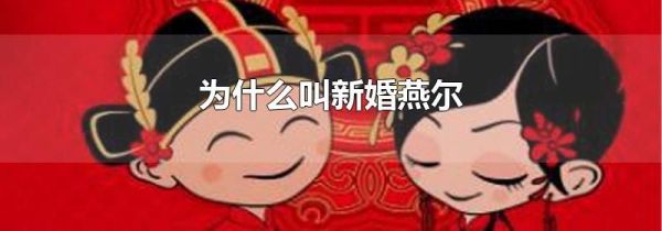 为什么叫新婚燕尔