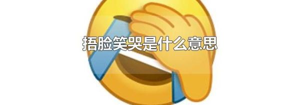 捂脸笑哭是什么意思