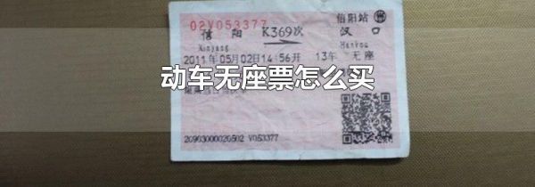 动车无座票怎么买