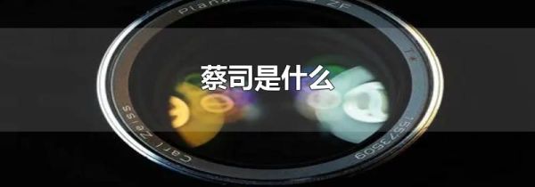 蔡司是什么