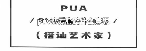 puv恋爱套路什么意思