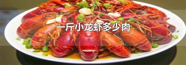 一斤小龙虾多少肉