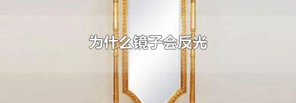 为什么镜子会反光