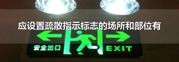 应设置疏散指示标志的场所和部位有