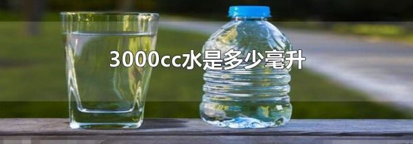 3000cc水是多少毫升