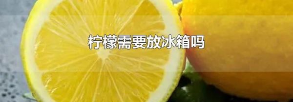 柠檬需要放冰箱吗