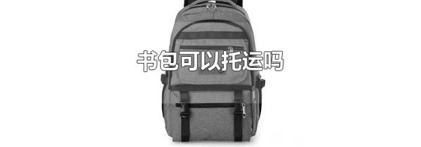 书包可以托运吗