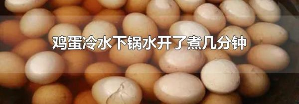 鸡蛋冷水下锅水开了煮几分钟