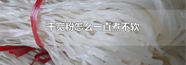 干宽粉怎么一直煮不软