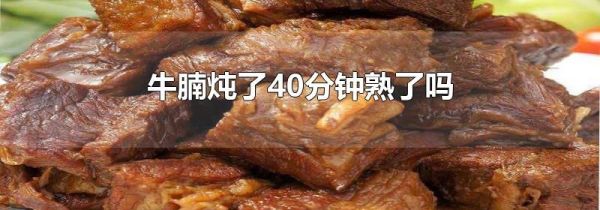 牛腩炖了40分钟熟了吗