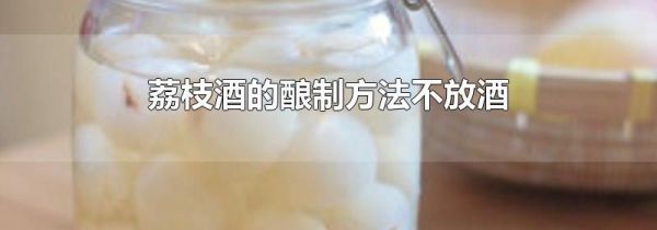 荔枝酒的酿制方法不放酒