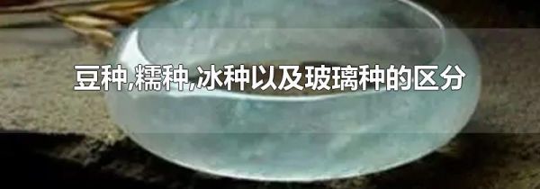 豆种,糯种,冰种以及玻璃种的区分