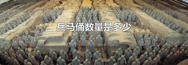 兵马俑数量是多少