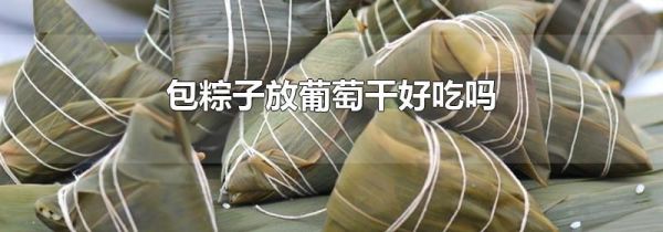 包粽子放葡萄干好吃吗