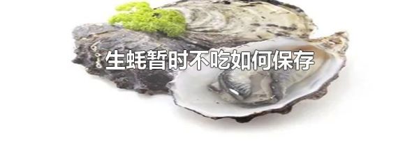 生蚝暂时不吃如何保存