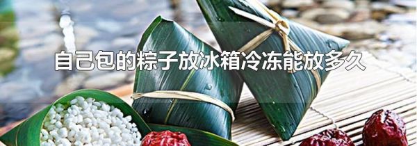 自己包的粽子放冰箱冷冻能放多久