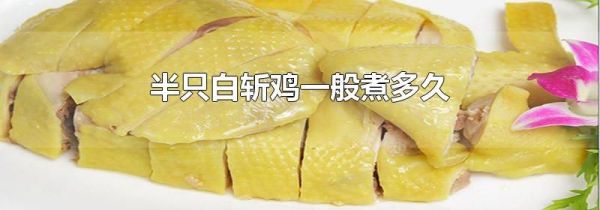 半只白斩鸡一般煮多久