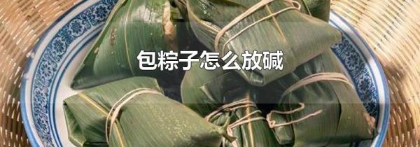 包粽子怎么放碱