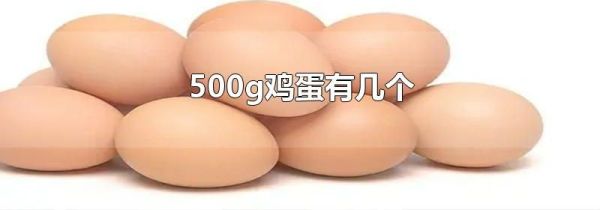 500g鸡蛋有几个