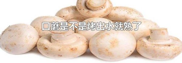 口蘑是不是烤出水就熟了