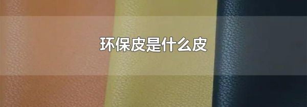 环保皮是什么皮