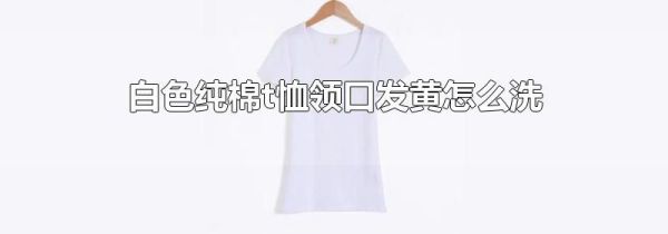 白色纯棉t恤领口发黄怎么洗