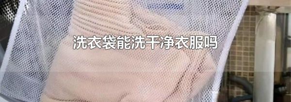 洗衣袋能洗干净衣服吗