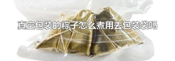 真空包装的粽子怎么煮用去包装袋吗