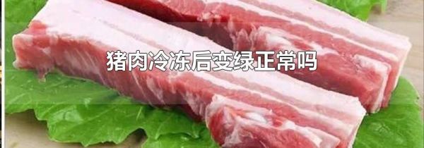 猪肉冷冻后变绿正常吗