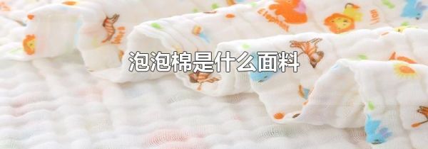 泡泡棉是什么面料