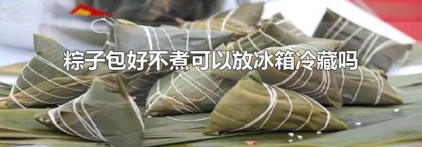 粽子包好不煮可以放冰箱冷藏吗