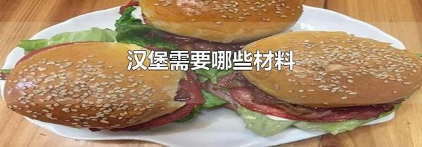 汉堡需要哪些材料