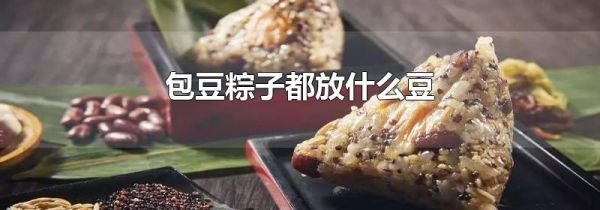 包豆粽子都放什么豆