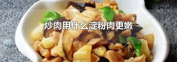 炒肉用什么淀粉肉更嫩