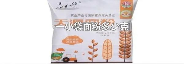 一小袋面粉多少克