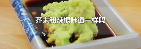 芥末和辣根味道一样吗