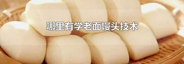 哪里有学老面馒头技术