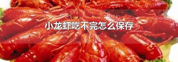 小龙虾吃不完怎么保存