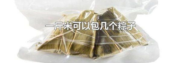 一斤米可以包几个粽子