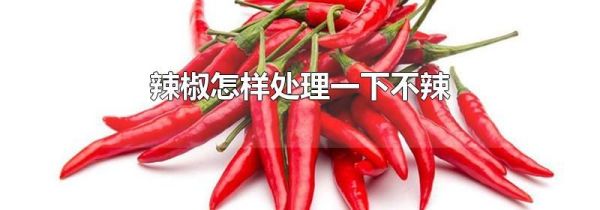 辣椒怎样处理一下不辣