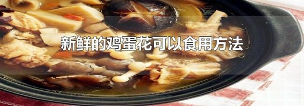 新鲜的鸡蛋花可以食用方法