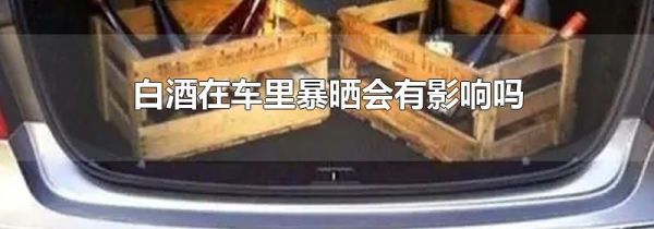 白酒在车里暴晒会有影响吗